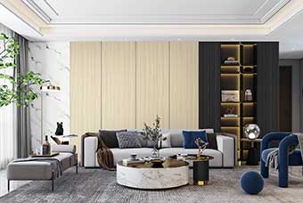 广东轻奢风格-客厅